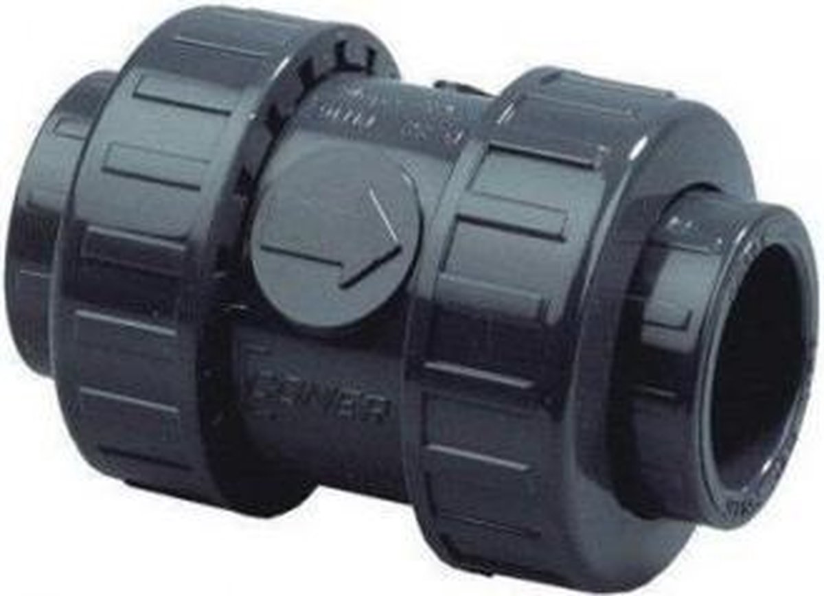 PVC Terugslagklep - 16 bar (PN16) - Koppeldeel - Koppelstuk zwembad | 50 mm